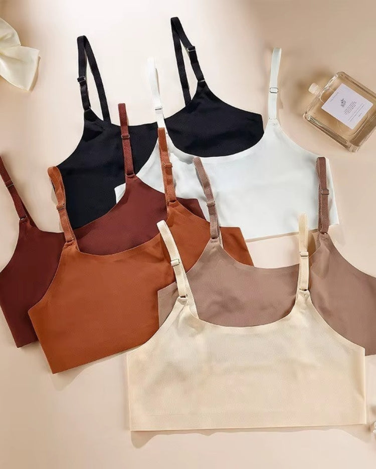 2-Pack: Seamless Ice Silk Petite Bralettes - Voldara