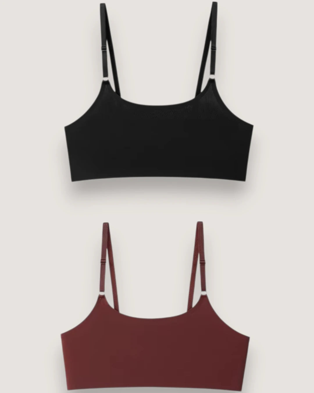 2-Pack: Seamless Ice Silk Petite Bralettes - Voldara