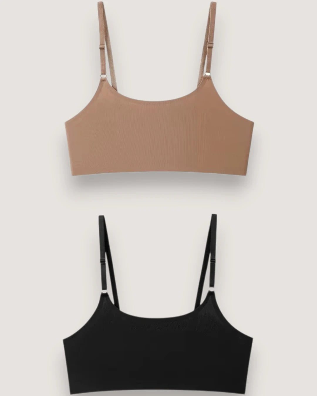 2-Pack: Seamless Ice Silk Petite Bralettes - Voldara