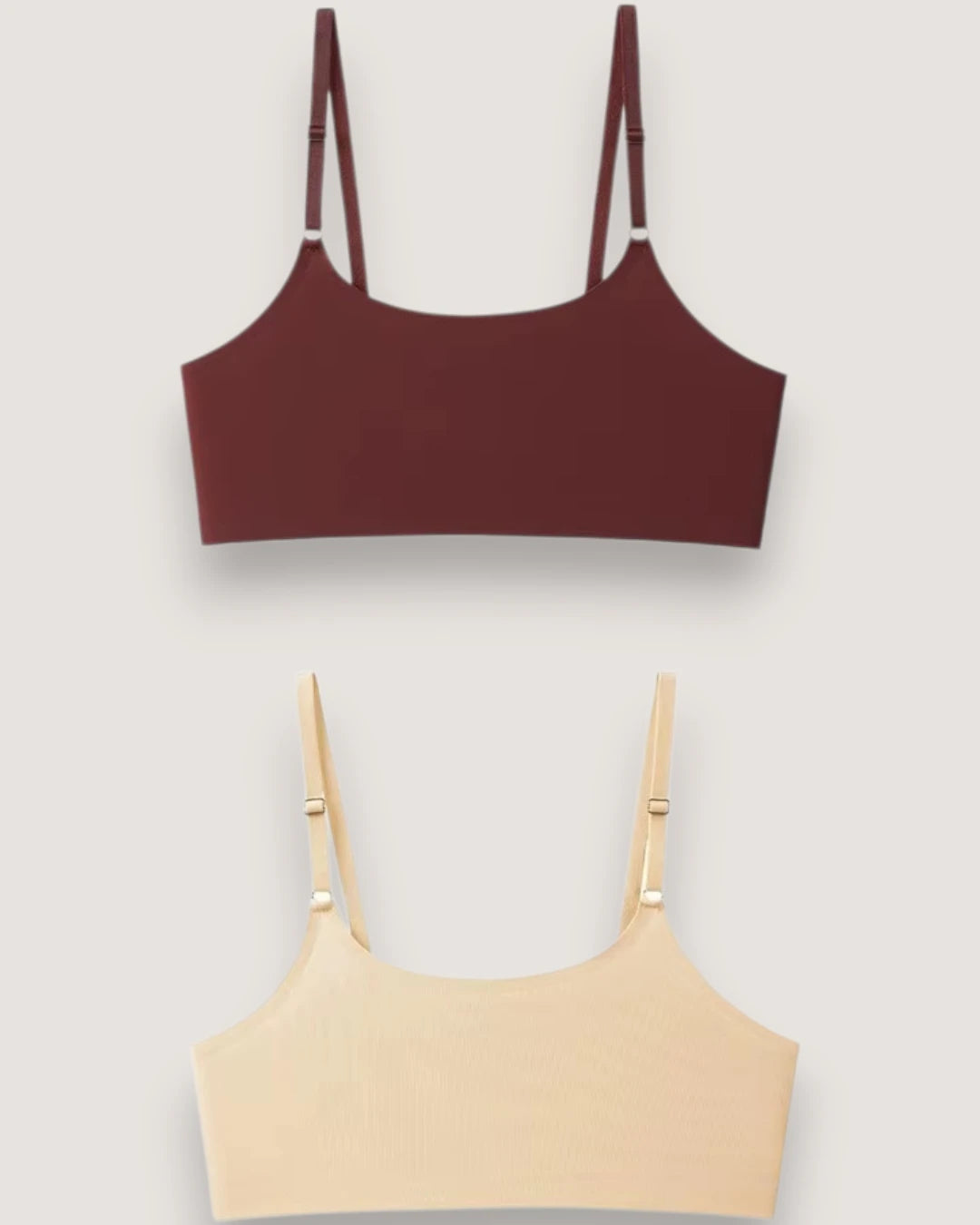 2-Pack: Seamless Ice Silk Petite Bralettes - Voldara
