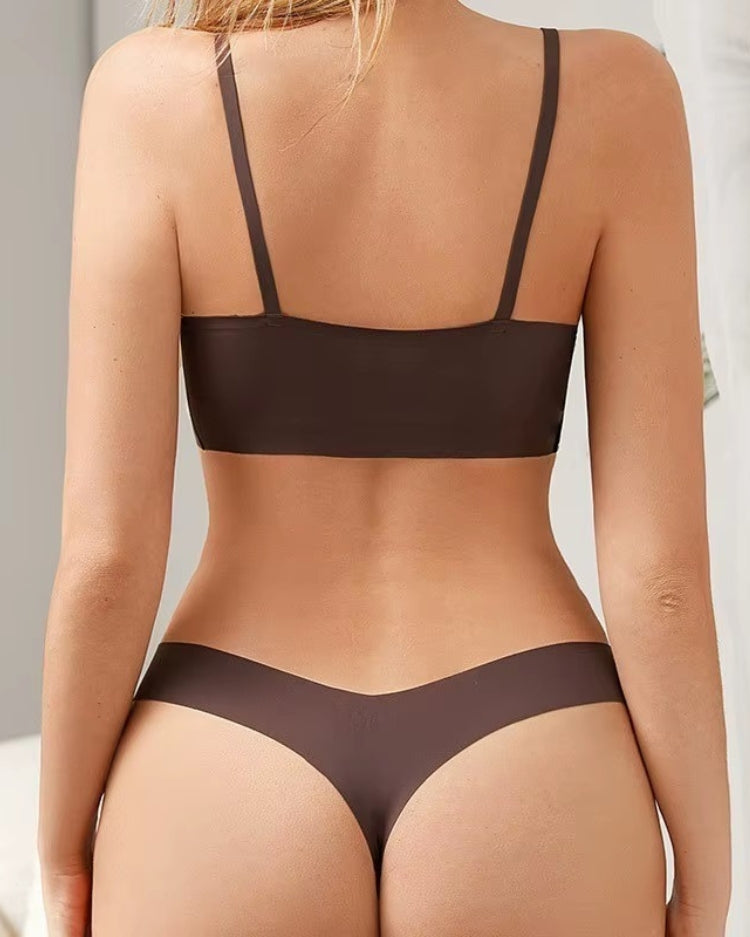 2-Pack: Seamless Ice Silk Petite Bralettes - Voldara