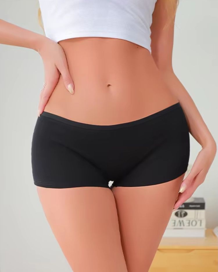 3-Pack: Seamless High-Rise Boyshort Briefs - Voldara
