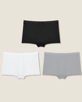 3-Pack: Seamless High-Rise Boyshort Briefs - Voldara