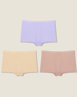 3-Pack: Seamless High-Rise Boyshort Briefs - Voldara