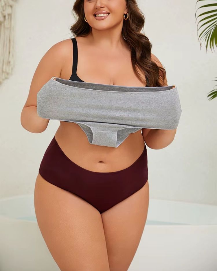 4-Pack: Seamless Mid-Rise Cotton Briefs - Voldara