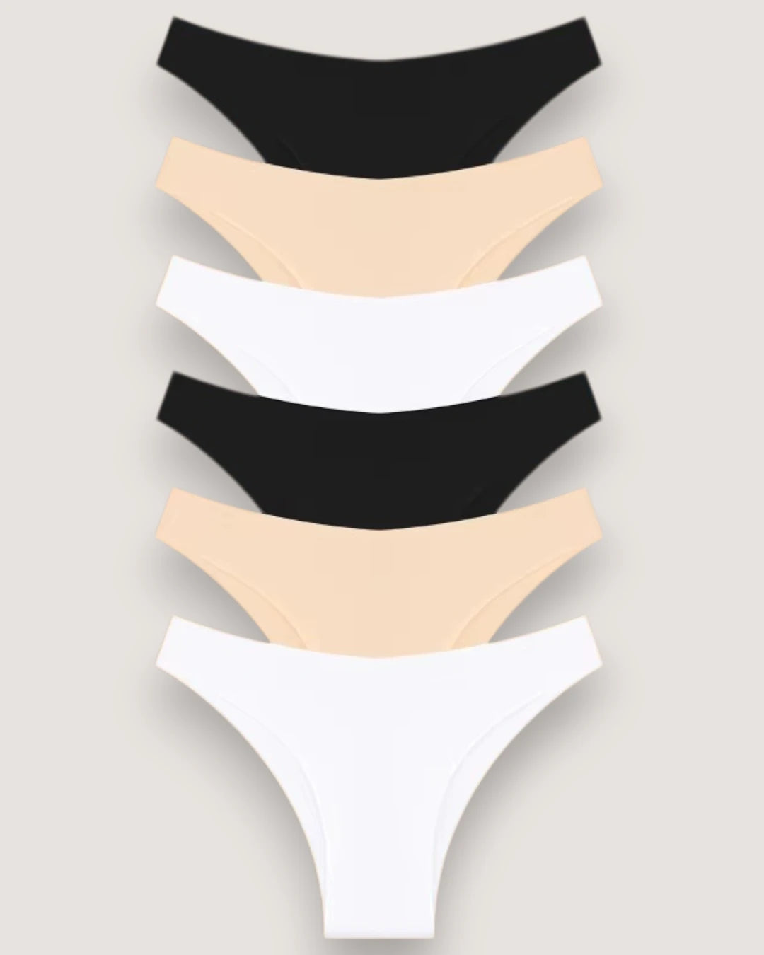6-Pack: Seamless Laser-Cut Low-Rise Briefs - Voldara