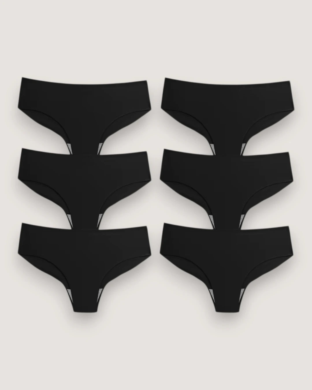 6-Pack: Seamless Mid-Rise Briefs - Voldara