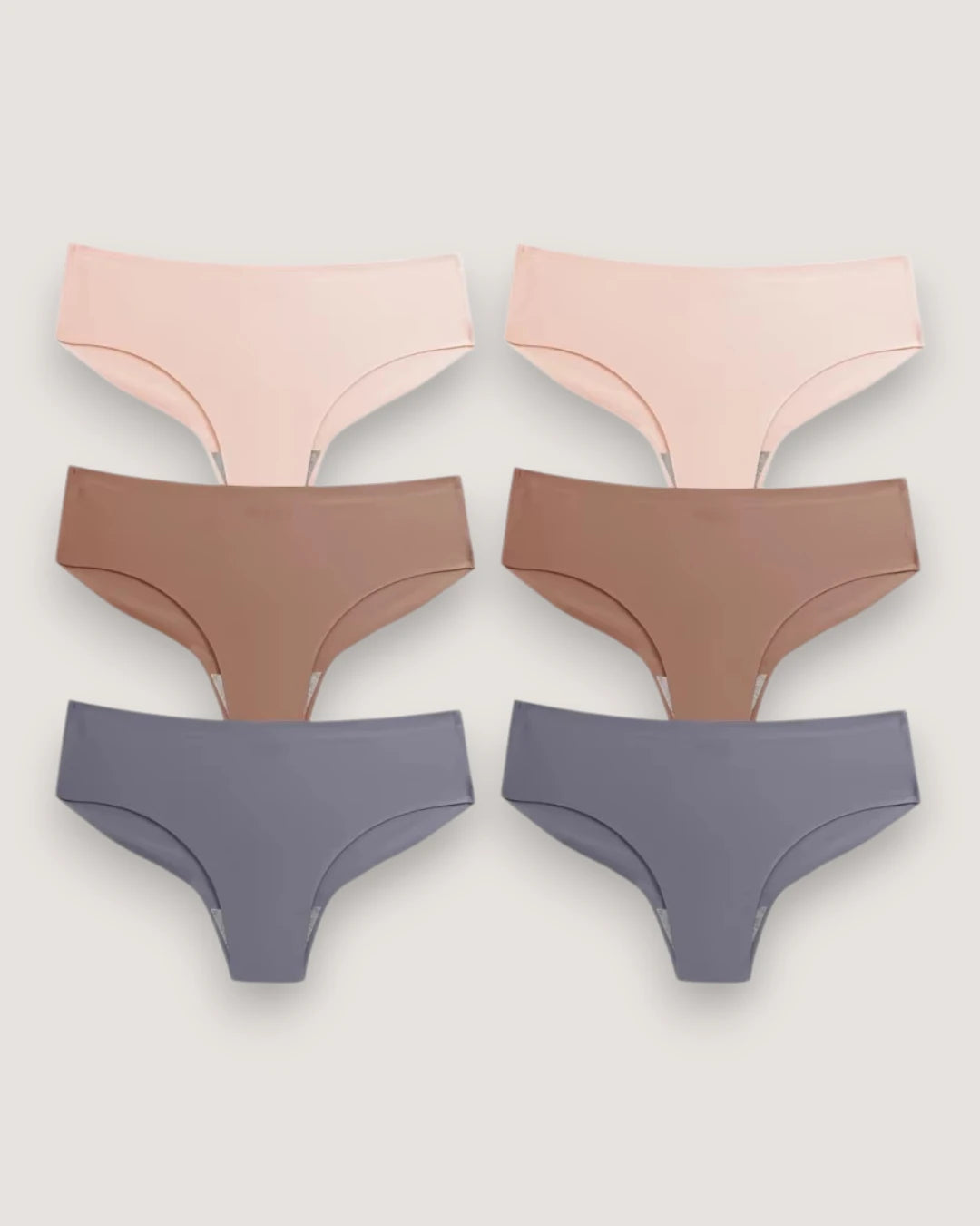 6-Pack: Seamless Mid-Rise Briefs - Voldara