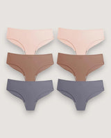 6-Pack: Seamless Mid-Rise Briefs - Voldara