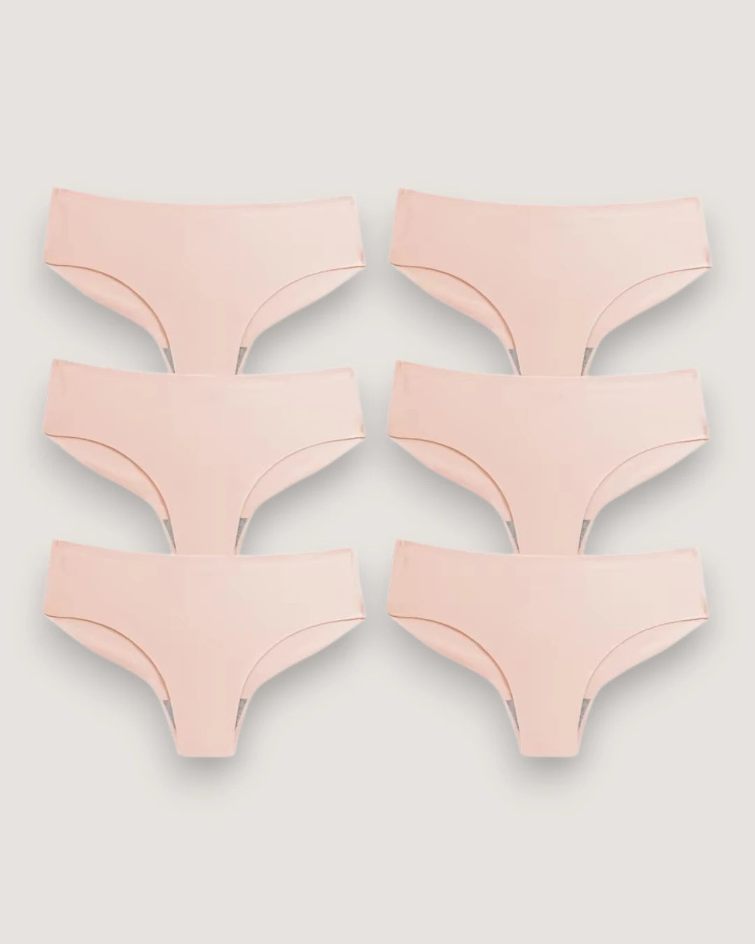 6-Pack: Seamless Mid-Rise Briefs - Voldara