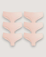 6-Pack: Seamless Mid-Rise Briefs - Voldara
