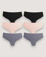 6-Pack: Seamless Mid-Rise Briefs - Voldara