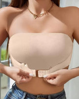 Front-Clasp Strapless Lift Bra - Voldara
