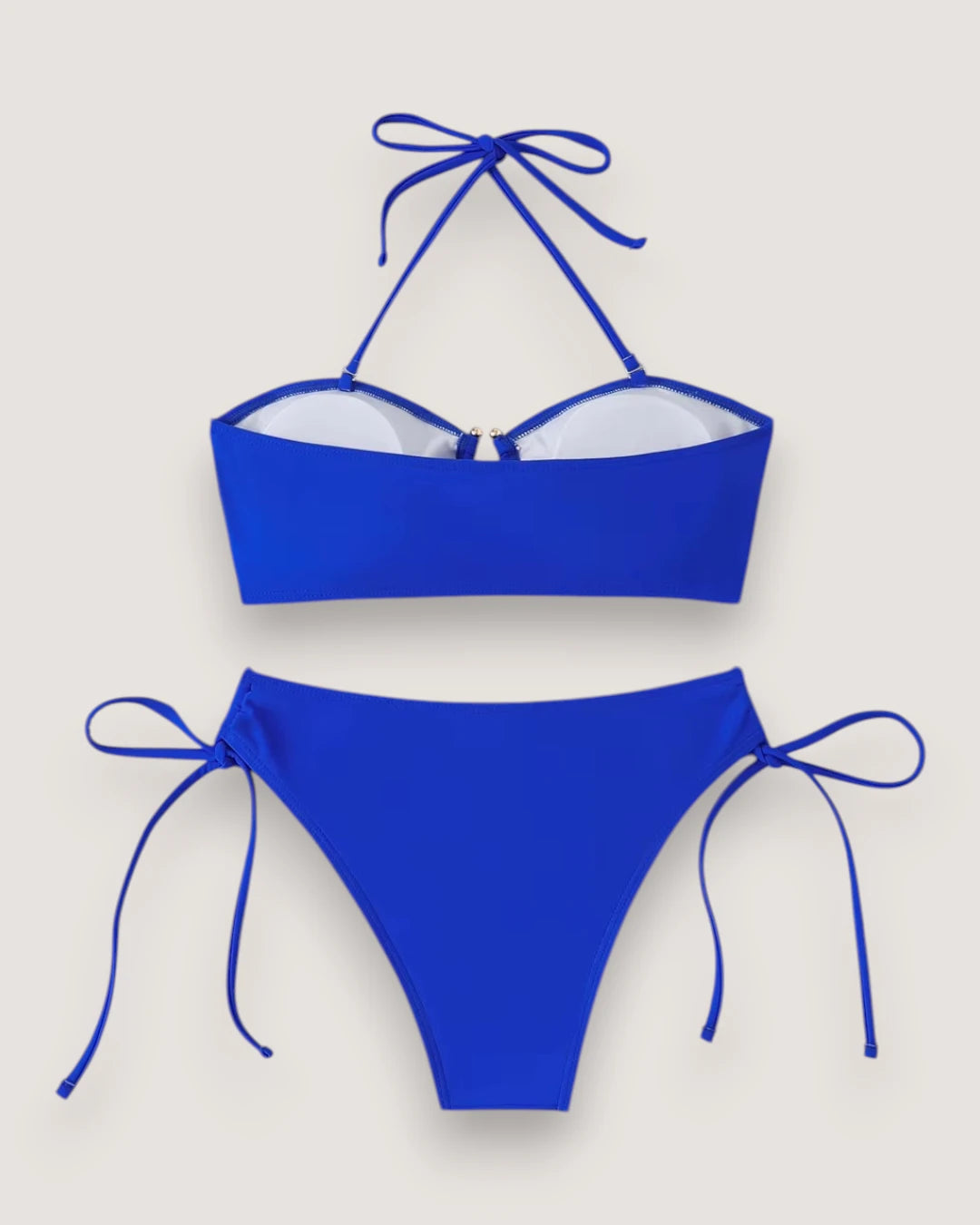 High-Waist Bandeau Bikini Set - Voldara