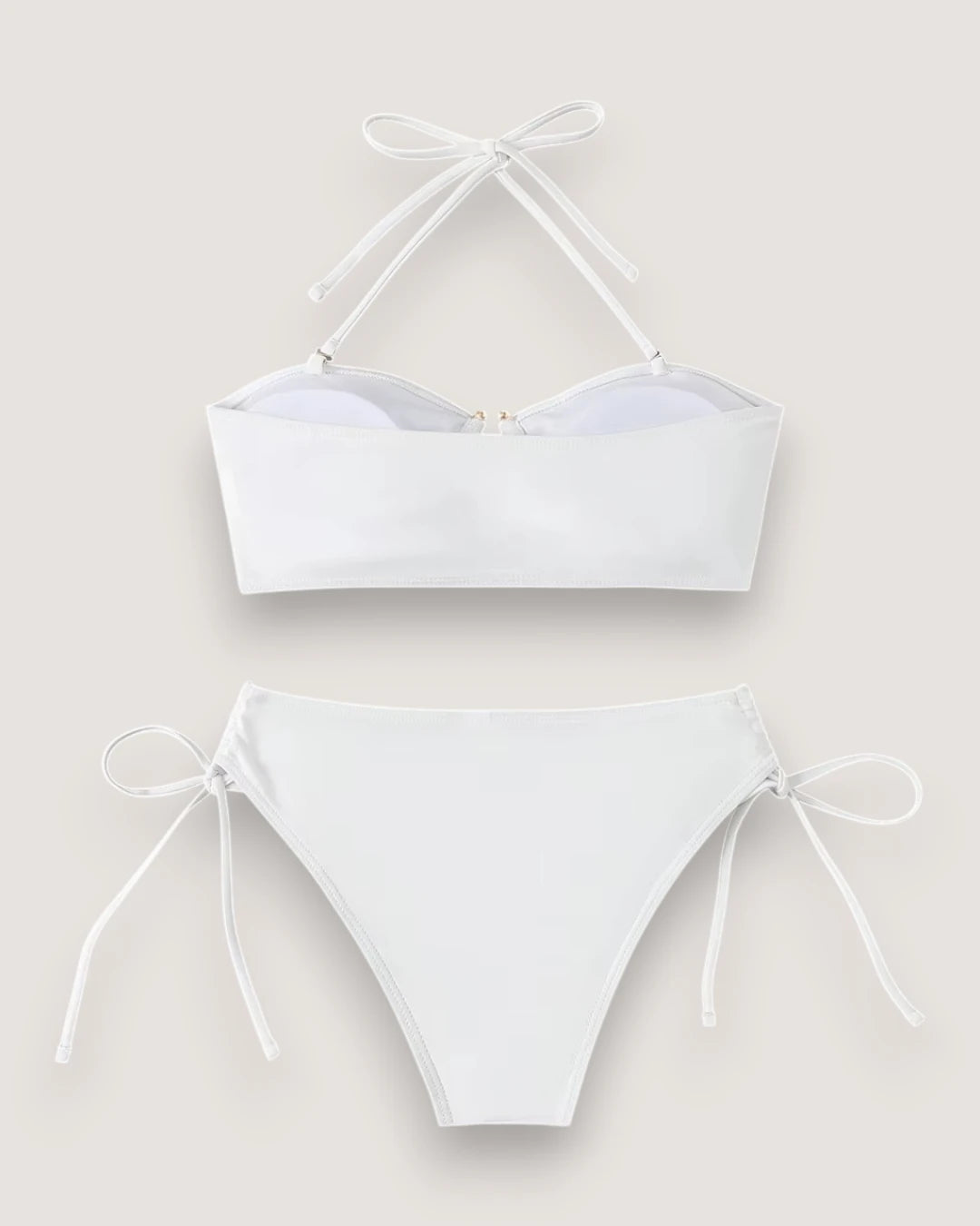 High-Waist Bandeau Bikini Set - Voldara