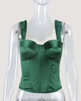 Square Neck Corset Top - Voldara