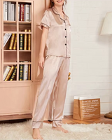 Satin Heart Pyjama Set - Voldara