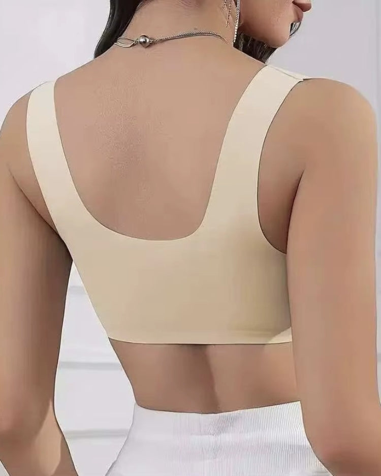 Seamless Front-Closure Minimizer Bra - Voldara