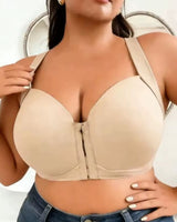 Seamless Front-Closure Minimizer Bra - Voldara