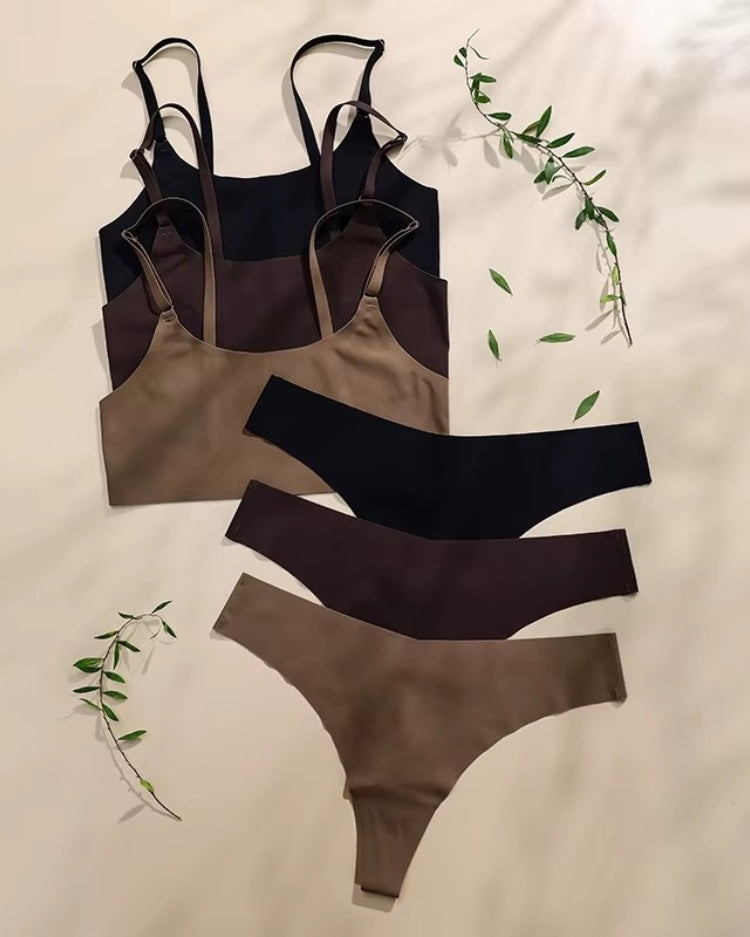 Seamless Minimalist Bralette Set - Voldara