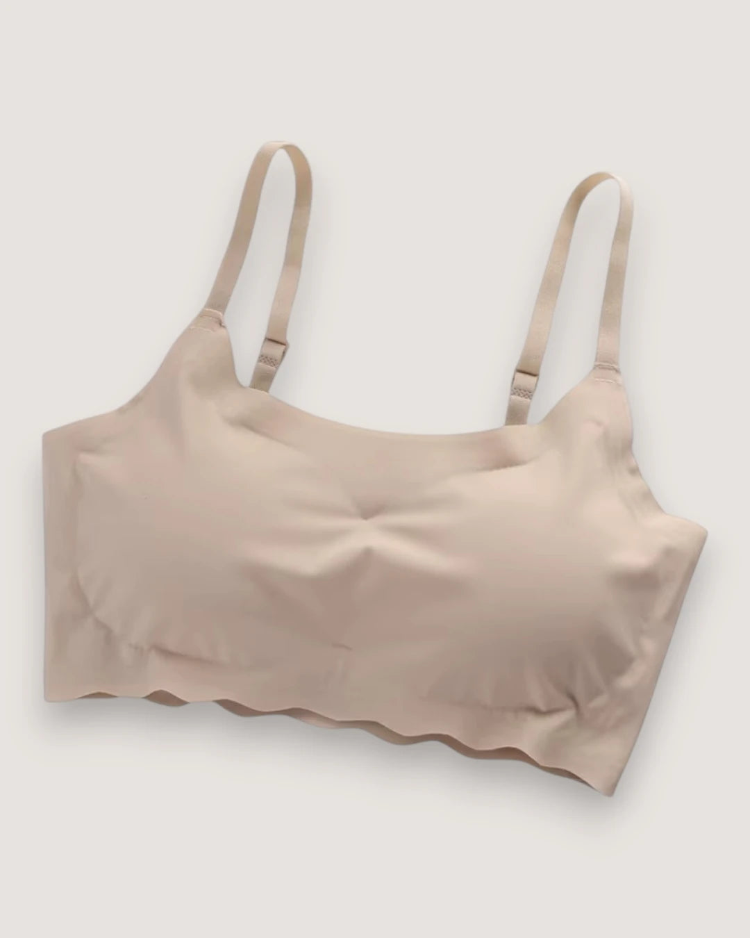 Seamless Wavy-Edge Comfort Bralette - Voldara