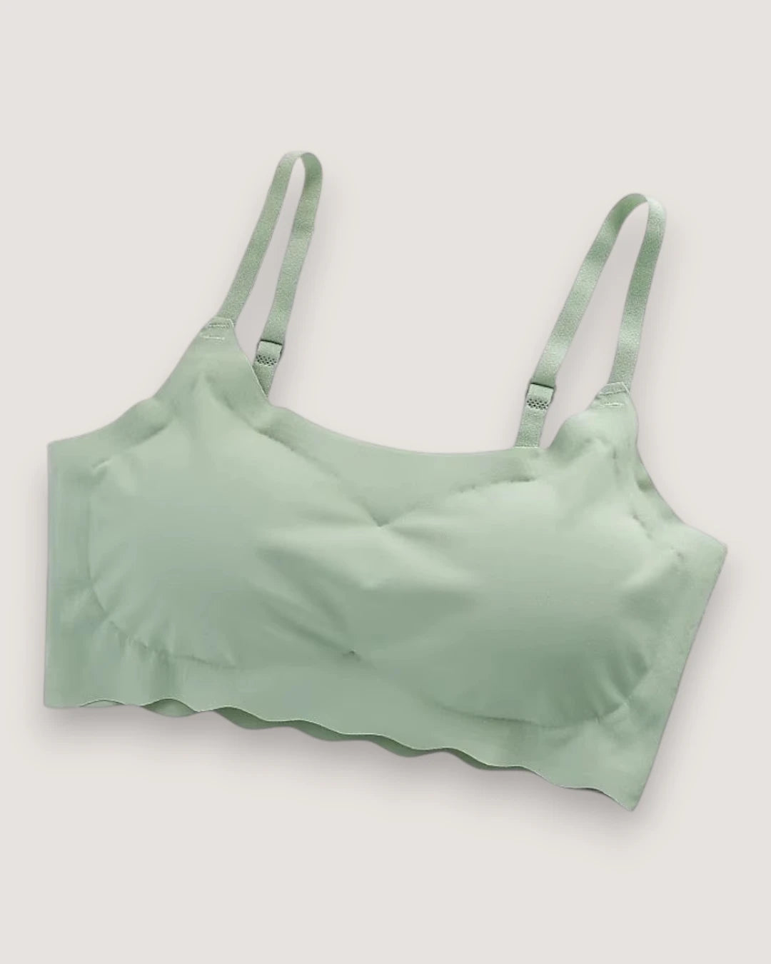Seamless Wavy-Edge Comfort Bralette - Voldara