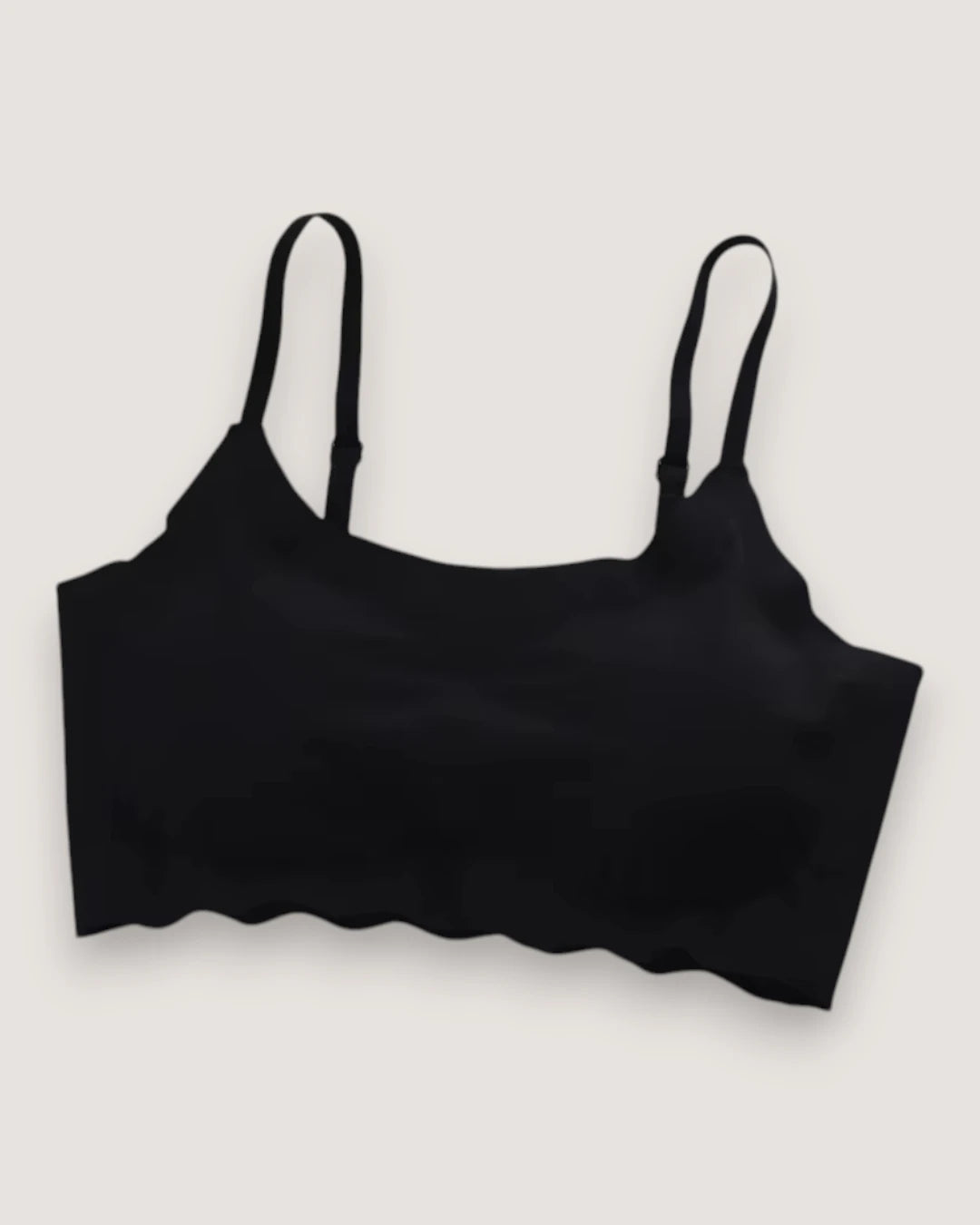 Seamless Wavy-Edge Comfort Bralette - Voldara