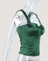 Square Neck Corset Top - Voldara