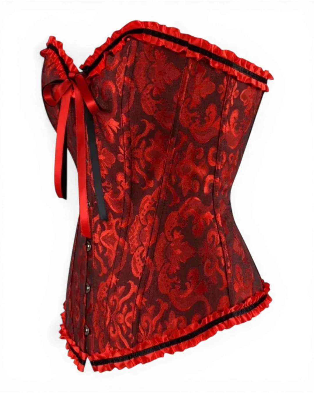 Structured Damask Corset Top - Voldara