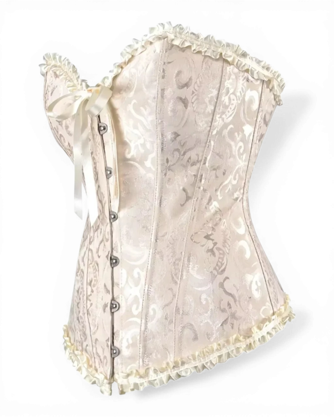 Structured Damask Corset Top - Voldara