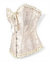 Structured Damask Corset Top - Voldara