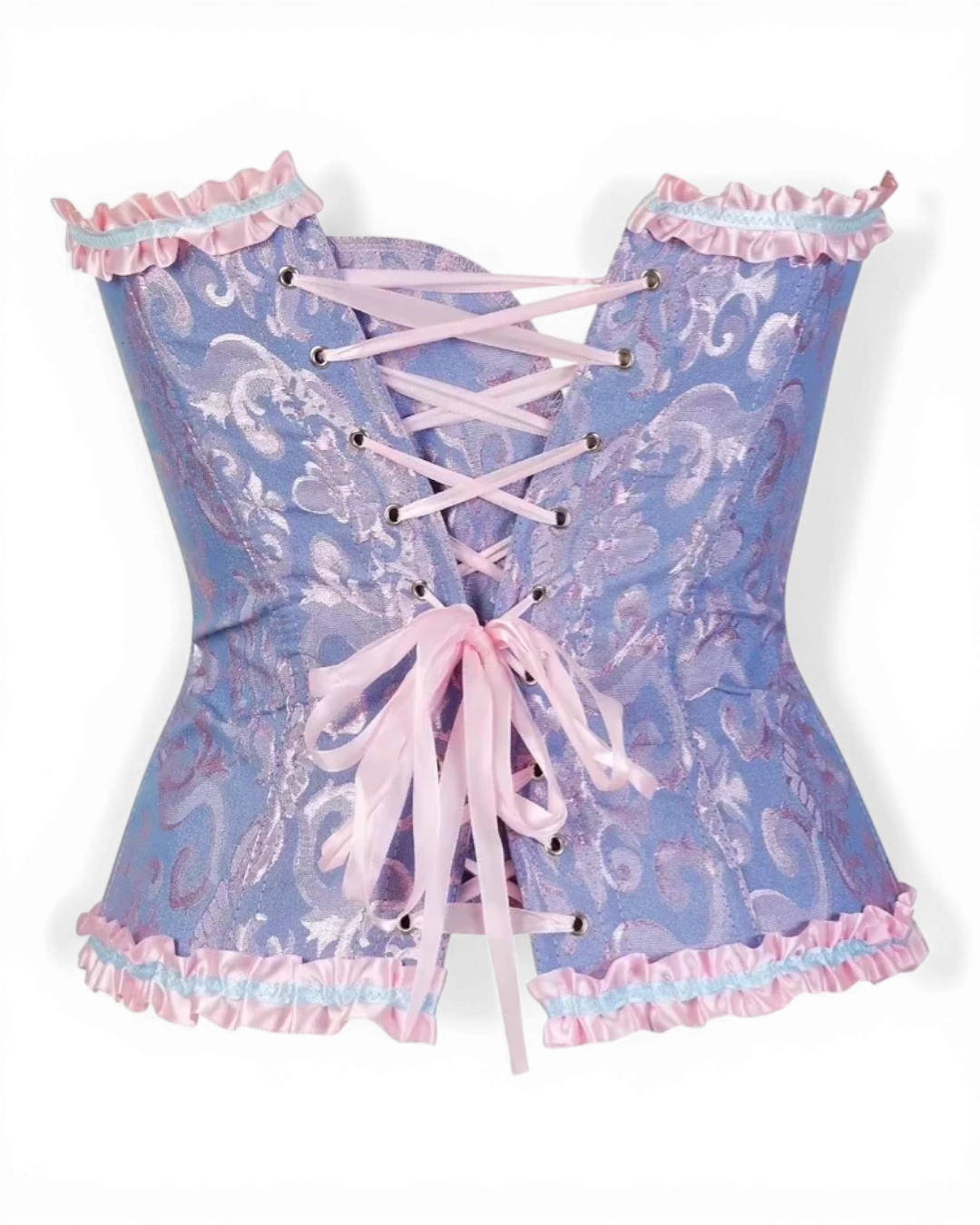 Structured Damask Corset Top - Voldara