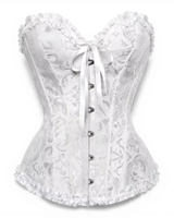 Structured Damask Corset Top - Voldara