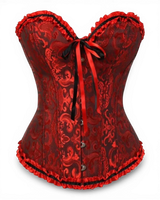 Structured Damask Corset Top - Voldara