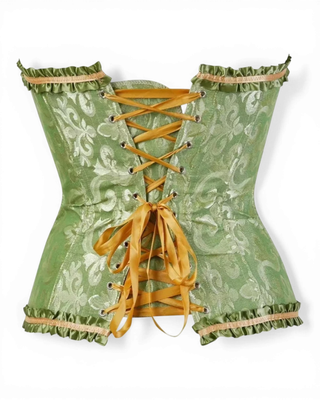 Structured Damask Corset Top - Voldara