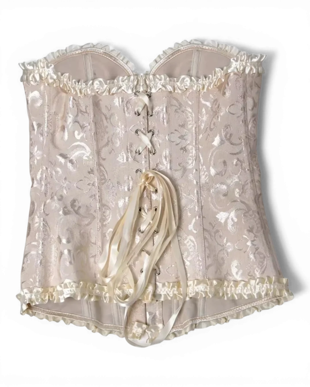 Structured Damask Corset Top - Voldara