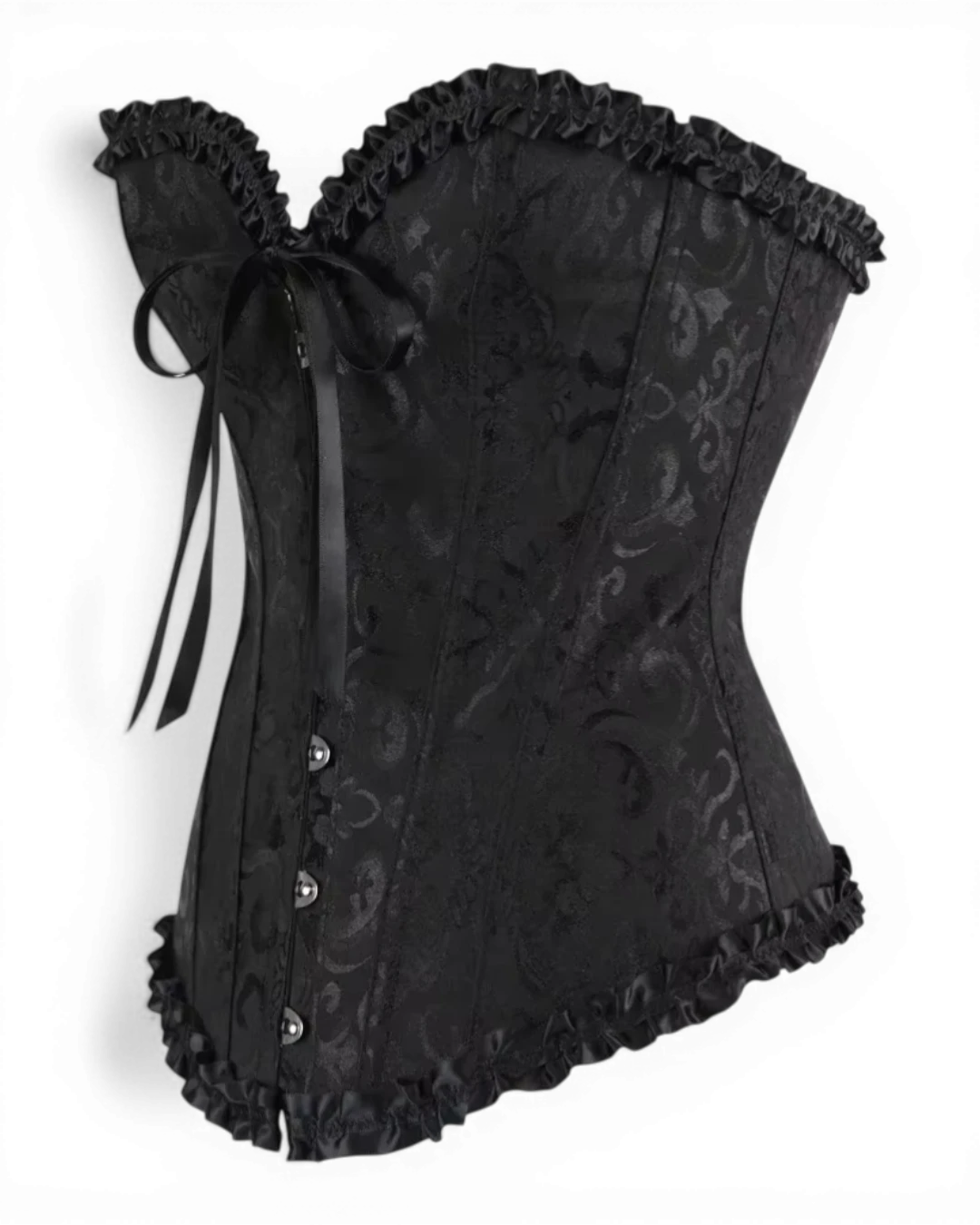 Structured Damask Corset Top - Voldara