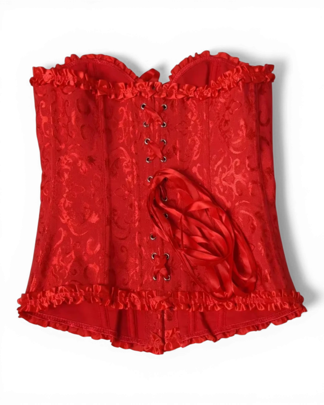 Structured Damask Corset Top - Voldara