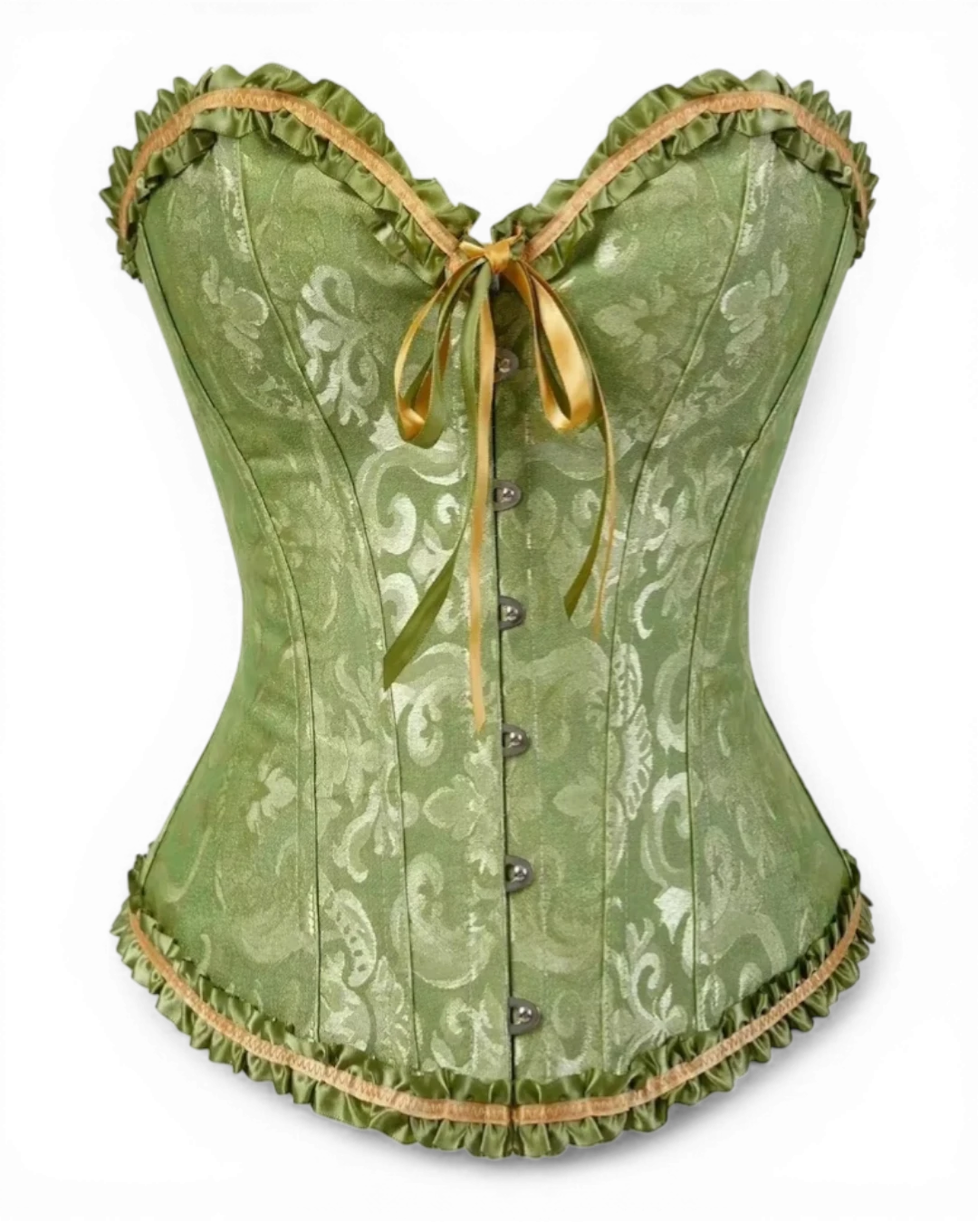 Structured Damask Corset Top - Voldara