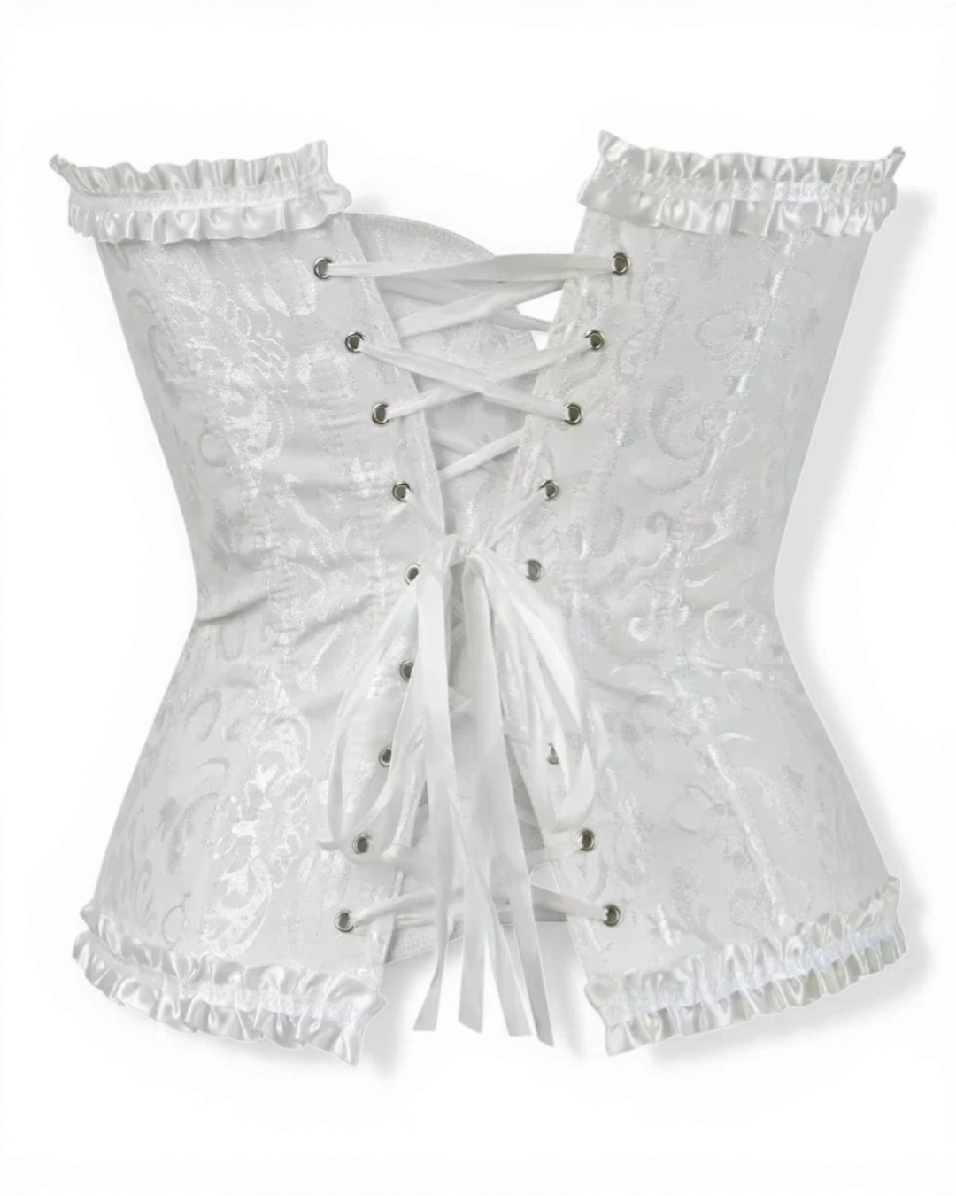 Structured Damask Corset Top - Voldara