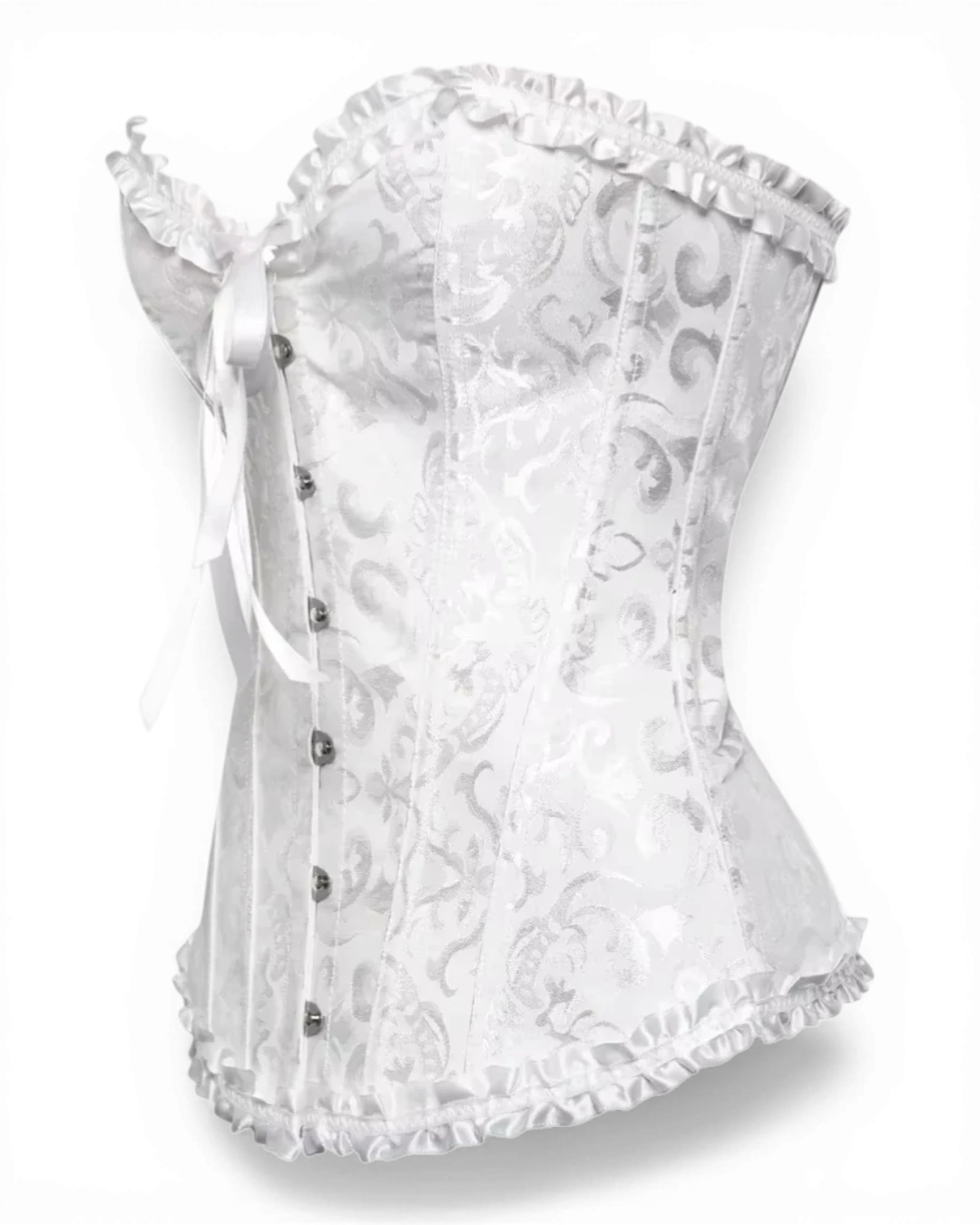 Structured Damask Corset Top - Voldara