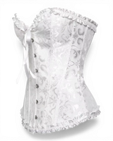 Structured Damask Corset Top - Voldara