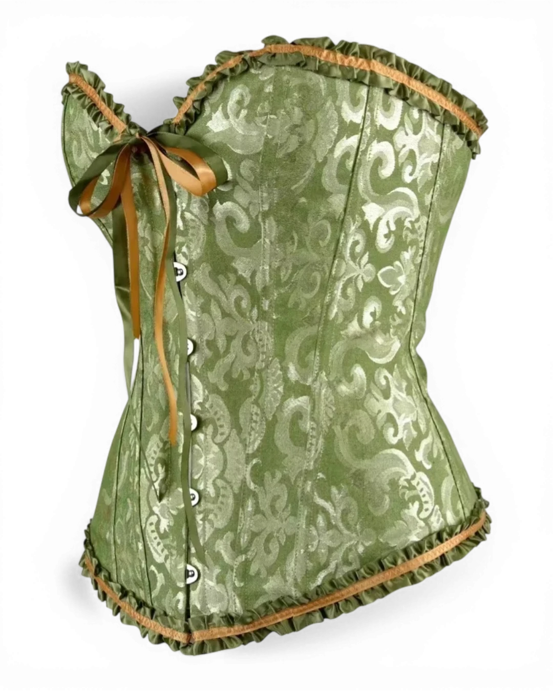 Structured Damask Corset Top - Voldara