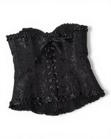 Structured Damask Corset Top - Voldara