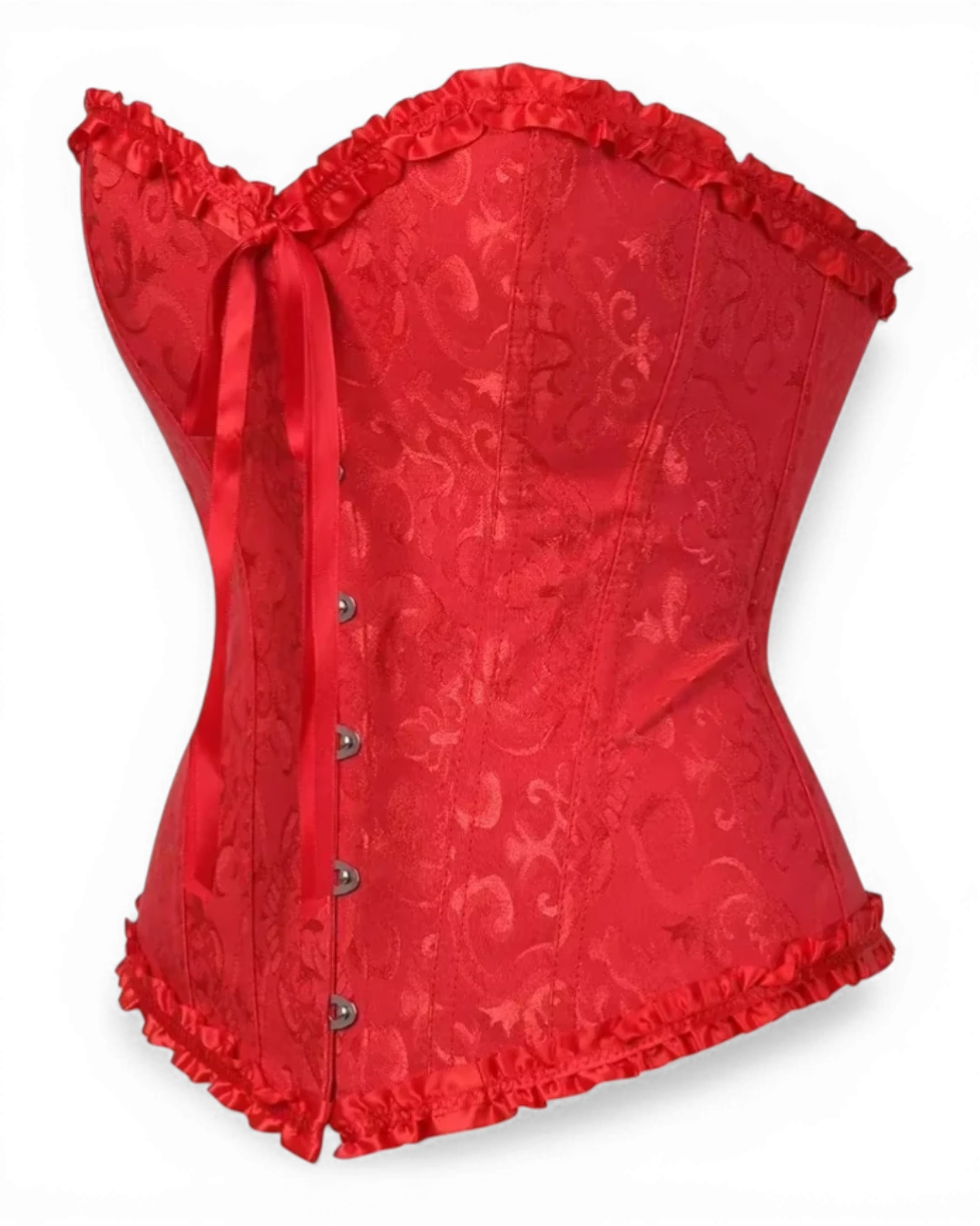 Structured Damask Corset Top - Voldara