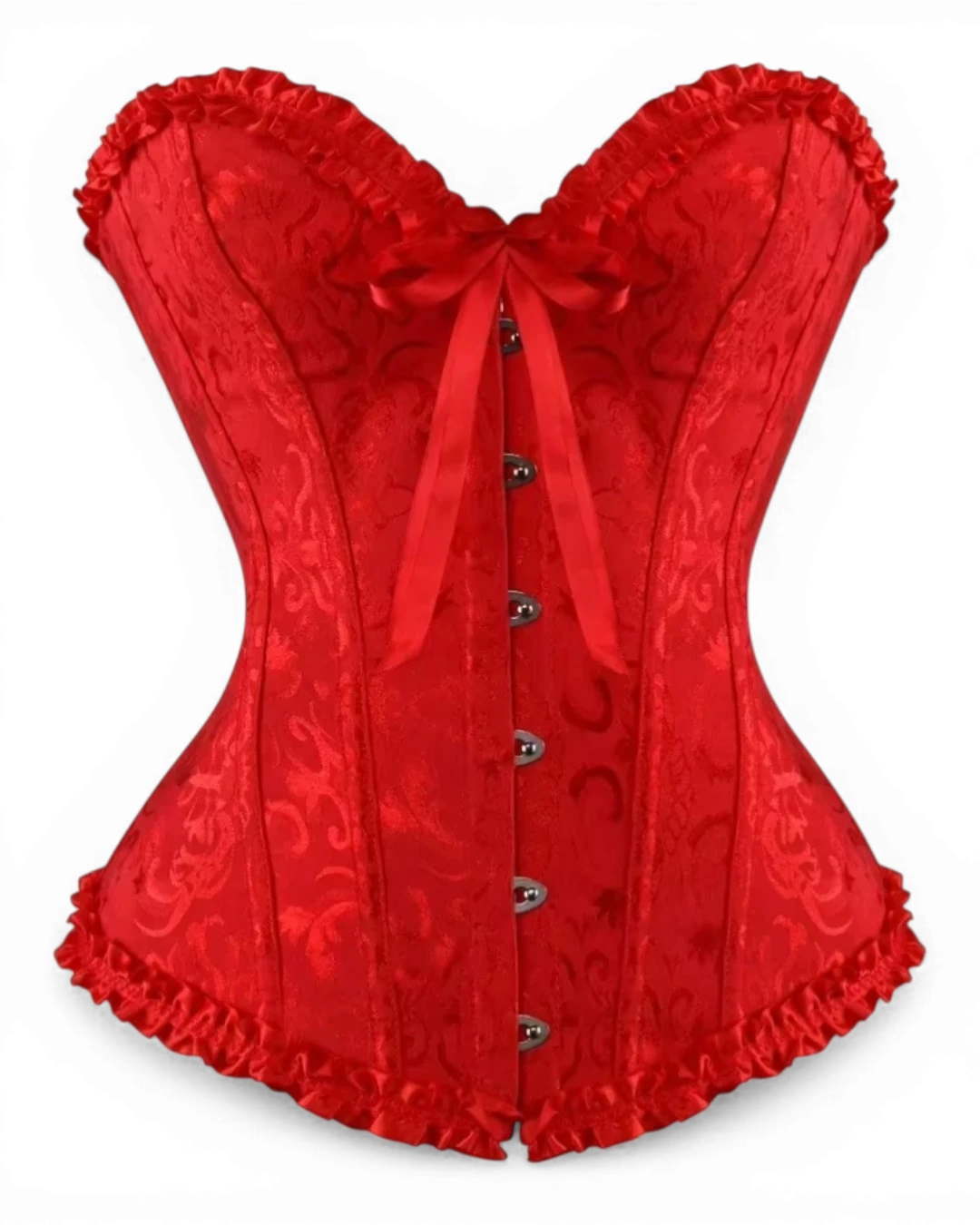 Structured Damask Corset Top - Voldara