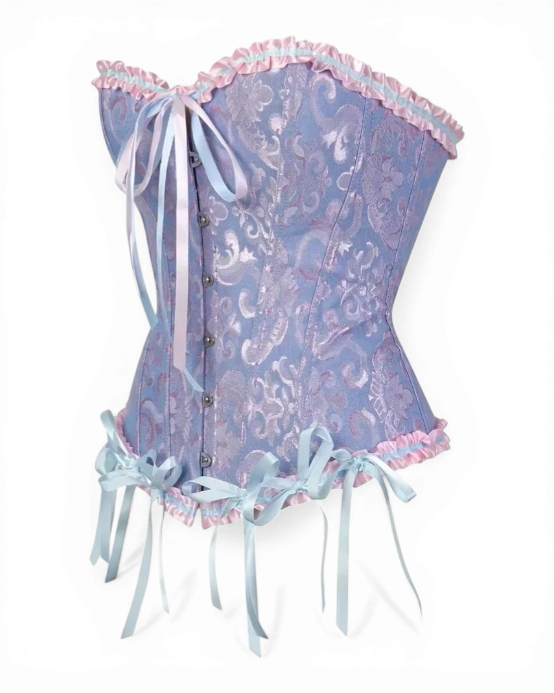 Structured Damask Corset Top - Voldara