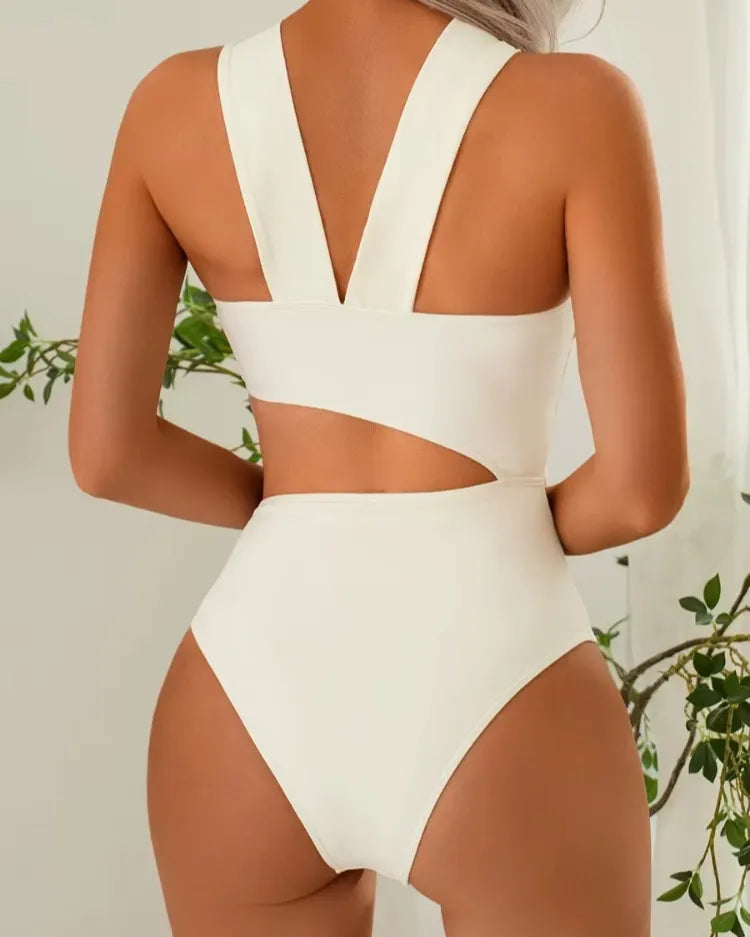 Asymmetric Cut-Out One-Piece - Voldara