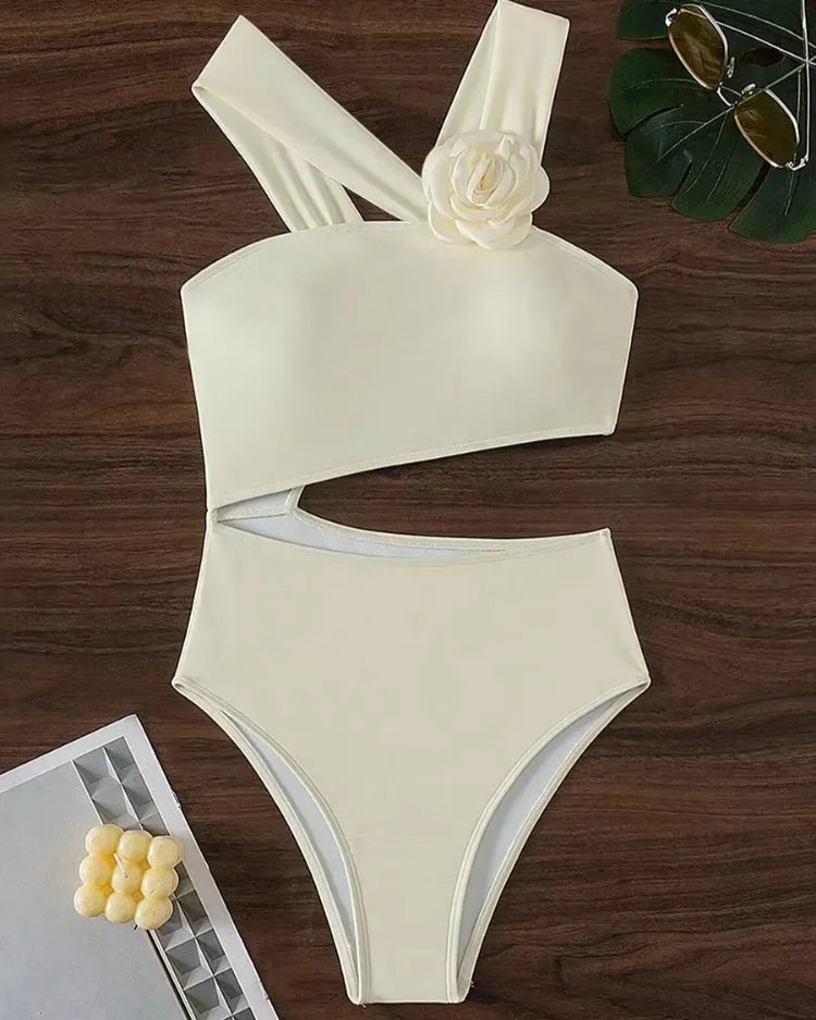 Asymmetric Cut-Out One-Piece - Voldara