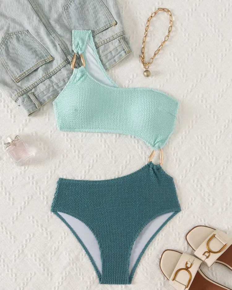 Cut-Out One-Piece Swimsuit - Voldara